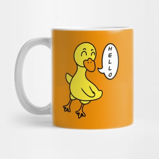 Funny cartoon duckling Mug